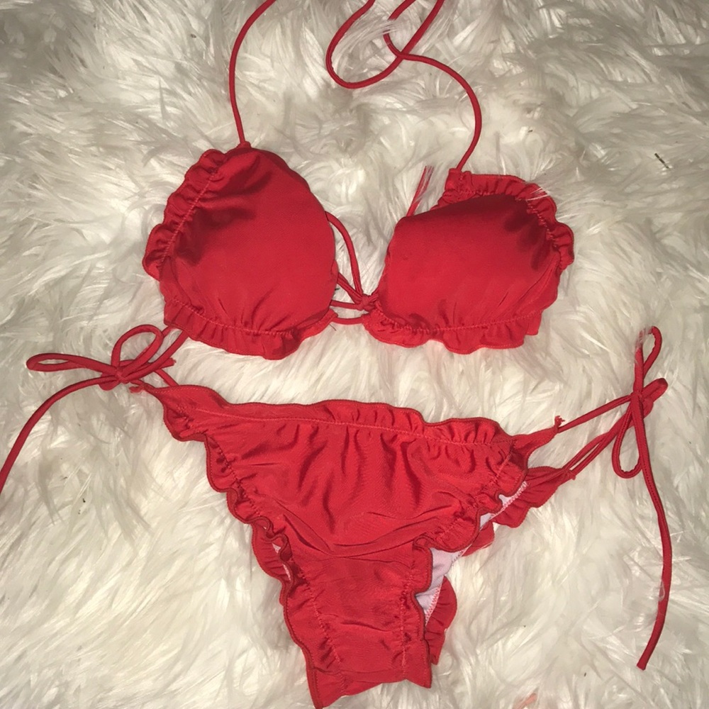 Red cute bikini